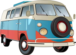 VW Kombi Camper - Men and Women's 'Gildan' Slim T-Shirt VW Kombi Camper - Men and Women's 'Gildan' Slim T-Shirt