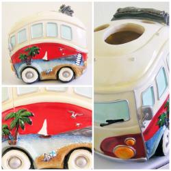 VW KOMBI TOOTH BRUSH STAND HOLDER CERAMIC - BATHROOM