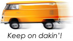 Keep on dakin'! VW Kombi Design - Men and Women's 'Gildan' Slim T-Shirt Keep on dakin'! VW Kombi Design - Men and Women's 'Gildan' Slim T-Shirt